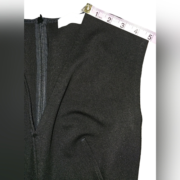Everlane Black Sleeveless Fit & Flare V-Neck Stretch Dress Sz 6 - Picture 14 of 15